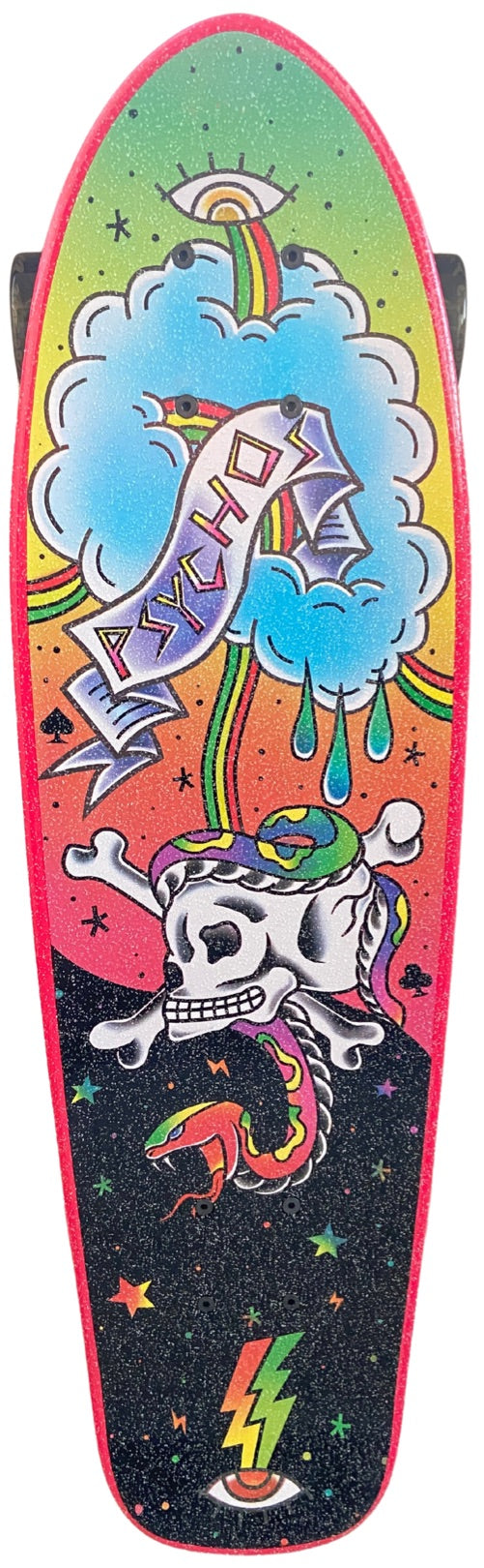 Penny Psychos Snake Pink, Tabla de skate completa maple canadiense ☠️