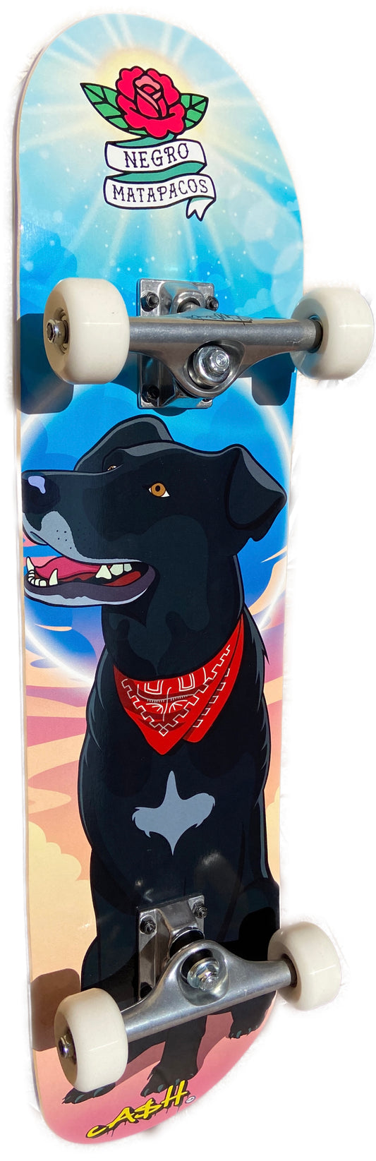Cash Tabla de Skate Completa "MATAPACOS in HEAVEN" con ruedas