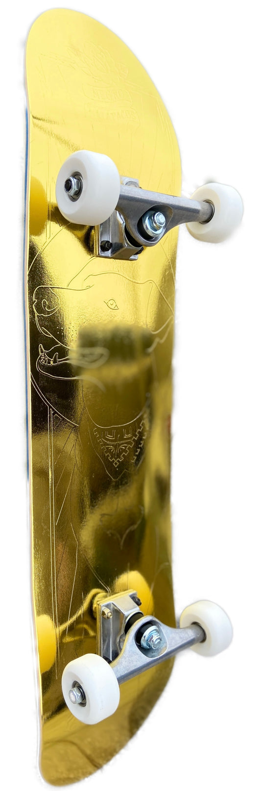 Cash Skate Completo "MATAPACOS GOLDEN" con ruedas gold