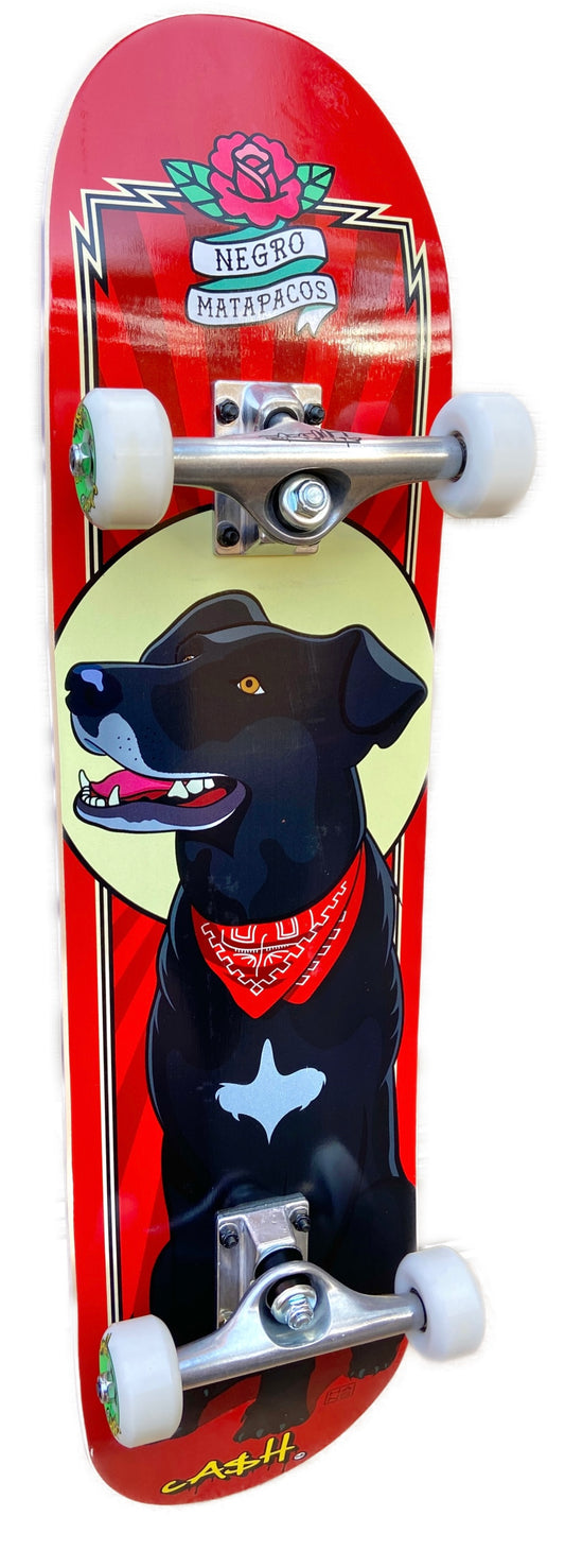 Cash Tabla de Skate Completa "MATAPACOS KAMIKAZE" con ruedas