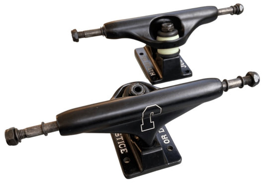 Arma tu skate completo: Set Trucks Justice 5,375" + Ruedas